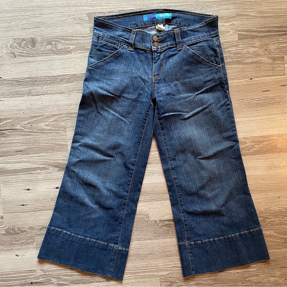 dELiA*s Dark Blue Flare crop Jeans